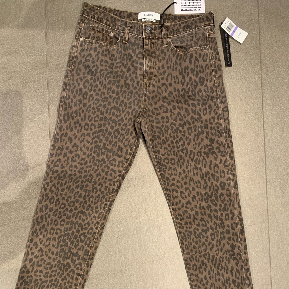 Pistola Leopard Print Jean - Picture 3 of 6